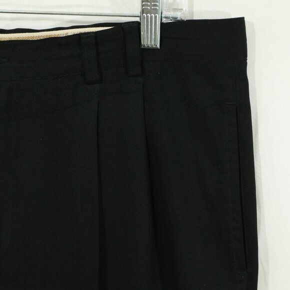 Joseph & Feiss 100% Silk Trousers | Black Dress Pants | Pleated | Men’s 38 - Picture 12 of 13